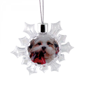 Promotrendz product Snowflake Ornament - Clear